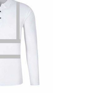 เสื้อกั๊กนิรภัยผู้ชายผ้าสักหลาด100% ผ้าฝ้ายระบายอากาศน้ำหนักเบา, สินค้าขายดี20471 ISO Class 2 High Street - Product Image 5