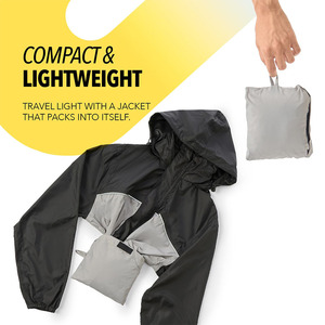 Chaqueta Impermeable para Hombre, Transpirable y Ligera, para Senderismo, Camping y Viajes, Chaqueta de Lluvia Personalizada para Hombre - Product Image 2