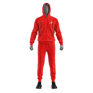 All Season Geometric Tracksuit Set Unisex Full <b>Zip</b> <b>Hooded</b> Sweatshirt and Athletic Pants Outfit Side Pockets Quick Dry Wear - Product Image 1