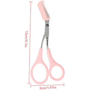 Eyebrow Trimmer Scissor Small Eyebrow Grooming Kit Hair <b>Removal</b> Beauty <b>Tool</b> for Women Men Compact Eyebrow <b>Trimming</b> Scissors - Product Image 5