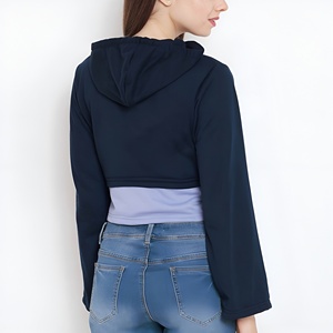 Venta Directa de Fábrica, Sudadera Corta para Mujer, Hecha de Algodón, de Secado Rápido y Tela Cómoda, Sudaderas Cortas para Mujer - Product Image 3