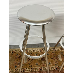 Pepe Cortes Dilibee Furniture Jamaica for Style Designer Modern Swivel <b>Adjustable</b> Height <b>Bar</b> <b>Stool</b> PU Leather Seat Metal Base - Product Image 2