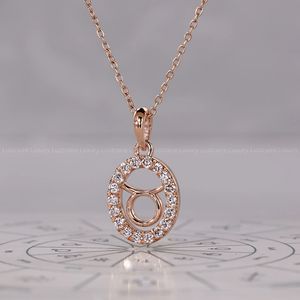 จี้ราศีมะเร็งที่สวยงามพร้อมการตั้งค่าเพชรรัศมีสง่างาม - Product Image 6