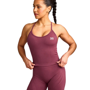 Débardeur personnalisé pour femme, dos nageur, à bretelles, respirant, extensible, pour fitness, gym, entraînement, course, yoga, vêtements de sport - Product Image 1