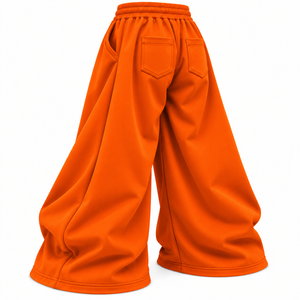 Shorts de survêtement amples pour homme de haute qualité - Tissu polaire polyester/coton, taille élastique, poches, coupe large, couleur unie - Product Image 4