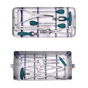 ชุดเครื่องมือผ่าตัดกระดูกสำหรับการตรึงกระดูก อุปกรณ์ศัลยกรรมกระดูกทำจากเหล็กกล้าไร้สนิม ชุดอุปกรณ์การแพทย์มืออาชีพ ใช้ซ้ำได้ - Product Image 1
