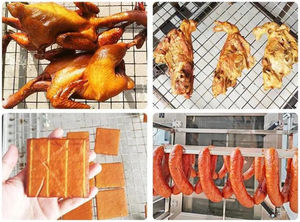 200/300/500kg魚の喫煙器具チキンソーセージスモークマシン乾燥機 - Product Image 3