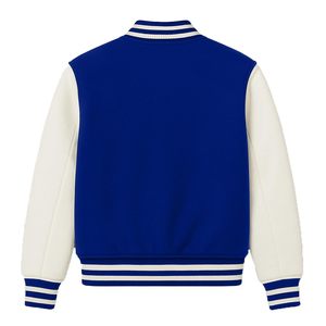Blouson universitaire homme dernière tendance, style Letterman, avec manches en similicuir, qualité supérieure, très demandé - Product Image 6