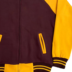 เสื้อแจ็คเก็ตวาร์ซิตี้สไตล์เรโทรสำหรับผู้ชาย ปักลายตัวอักษรแบบวิทยาลัย ทรงหลวมสไตล์สตรีทแฟชั่น วินเทจ เหมาะสำหรับฤดูใบไม้ผลิ ฤดูใบไม้ร่วง ฤดูหนาว ทำจากผ้าขนสัตว์ - Product Image 3