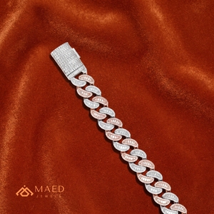 สร้อยข้อมือลูกปัดมอยส์ซอไนต์ชุบทอง18K สุดหรูของขวัญสำหรับผู้ชายผู้หญิงเทรนด์ - Product Image 5