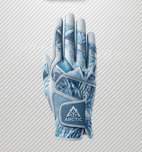 ถุงมือกอล์ฟมือขวาสำหรับมืออาชีพ ขายส่ง ทำจากหนังไมโครไฟเบอร์ พิมพ์ลายแบบซับลิเมชั่น กันลื่น ปิดด้วยแถบตีนตุ๊กแก เหมาะสำหรับทุกเพศ - Product Image 2