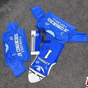 Uniforme de Fútbol Americano 7on7 para Hombre, Camiseta sin Mangas con Capucha y Camiseta de Entrenador, 100% Poliéster Sublimado, Conjunto de Uniforme Juvenil de Fútbol Americano - Product Image 3