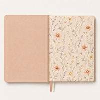 Agenda hebdomadaire LABON Custom 2027 Botanical Blossom Planner, couverture rigide florale, esthétique, journal de bien-être, carnet de gratitude