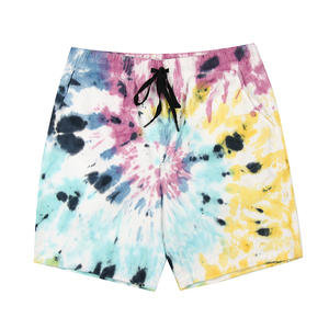 Shorts de Playa para Hombre, Ligeros, 100% Algodón, Camuflaje, Tie-Dye, Diseño Sólido, Casuales de Verano, con Cintura Ajustable con Cordón - Product Image 1
