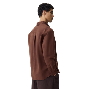 Chemise décontractée tissée sur mesure pour homme, à manches longues, boutonnée, avec col et poche, coupe décontractée, mode quotidienne, vente en gros de vêtements - Product Image 4