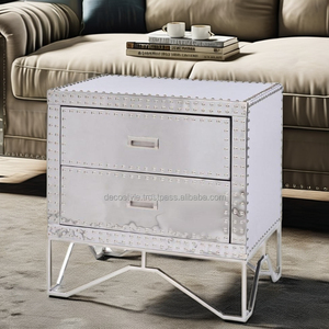 Table d'appoint en acier poli Viscount - Product Image 3
