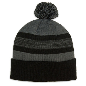 Bonnet en tricot d'hiver couleur beige clair, pliable, décontracté, coupe-vent, séchage rapide, broderie 3D, 100% laine LESAM SPORTS - Product Image 2