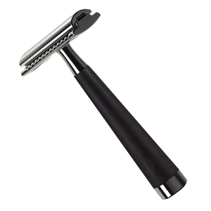 Wooden Handle Reusable Double Edge Safety <b>Razor</b> for <b>Men</b> with Smooth Shaving with Stainless Steel Blade Beard Grooming Tool - Product Image 5