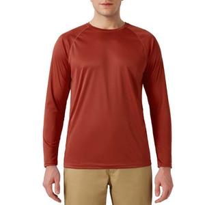 Camisa de Pesca para Hombre, Talla Grande, Color Rojo, Manga Larga, Protección Solar UPF 50, Secado Rápido, Poliéster, Corte Regular - Product Image 1