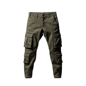 Pantalon cargo jogger pour homme, vente en gros OEM, multi-poches, taille élastique droite, imperméable, respirant, 100% coton et élasthanne, streetwear - Product Image 6