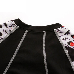 Men Long Sleeve Rash Guard <b>Skull</b> Print Compression Shirt Quick Dry Polyester Full Sleeve Sport <b>Top</b> - Product Image 4