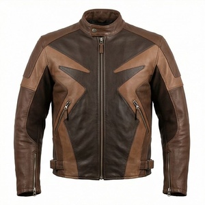 Chaqueta de Motociclista de Cuero Genuino para Hombre de la Mejor Calidad, Nueva Colección de Invierno, Chaquetas de Motocicleta con Protecciones Desmontables Personalizadas - Product Image 1