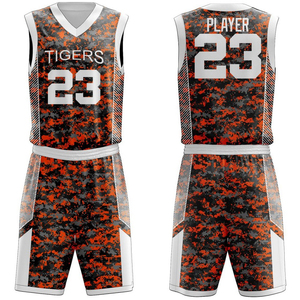 Ensemble d'uniformes de basketball OEM, maillot et short personnalisés imprimés, tissu à séchage rapide, vêtements de sport pour équipes professionnelles et amateurs - Product Image 5