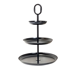 High Selling Galvanized Metal <b>3</b> <b>Tier</b> Round <b>Cake</b> <b>Stand</b> Dessert Cupcake Display Serving Tray For Wedding And Home Decor - Product Image 3