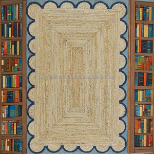 Alfombras Antiguas Nuevas de Bambú Hechas a Mano, Estilo Clásico/Postmoderno, para Interiores y Exteriores, con Respaldo de Yute, Alfombras Gruesas para Hoteles - Product Image 2