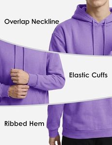 Sweat-shirts et hoodies pour hommes à logo personnalisé, en molleton épais, streetwear uni, à manches longues - Product Image 4