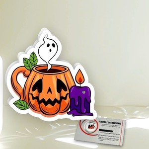 Taza de Calabaza de Halloween, Vela de Fantasma, Pestañas Magnéticas de Plástico, Herramienta de Belleza, Pestañas Sólidas, Pestañas en Forma de Corazón y Mariposa - Product Image 4
