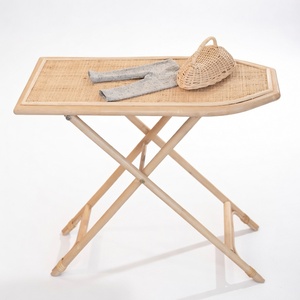 Juguetes de electrodomésticos de imitación, tabla de planchar de ratán hecha a mano, juego de simulación para niños pequeños - Product Image 1