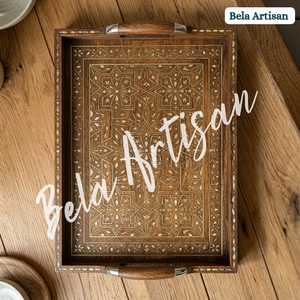 เขียงไม้เนื้อแข็งทำมือ Bela Artisan รูปทรงสี่เหลี่ยมผืนผ้า หนา 1.3 ซม. ลายตกแต่ง ปลอดภัยสำหรับเครื่องล้างจาน ปลอดสารพิษ - Product Image 3