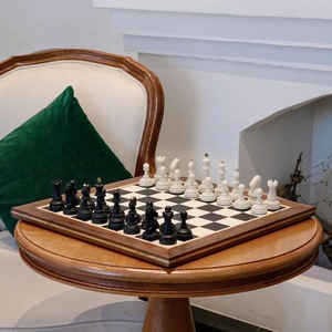 ILAHI's Eco-Friendly Rustic Polished Rectangle <b>Chess</b> <b>Board</b> Game 100% Handmade Pure Wood Animal/Love Style Customized Size <b>Chess</b> - Product Image 4