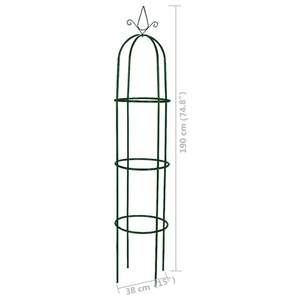 Arco de Jardín de Hierro Verde Oscuro, Diseño Decorativo Estándar, Enrejado y Puertas - Product Image 6