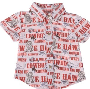 Casual Kids Short Sleeve Shirt With Geometric Print And <b>Feathers</b> Pattern Turn Down Collar Regular Fit Boys <b>Tops</b> - Product Image 2