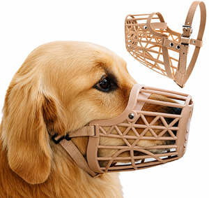 Ensemble de 5 ou une seule muselière pour chien, OEM ODM, logo personnalisé, réglable, en plastique souple, sûre, portable, fabricant direct - Product Image 1