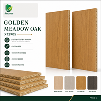Panneau de bois aggloméré orienté (OSB) mélaminé Jinbase SXT2905 Golden Meadow Oak 18 mm E0 1220x2440 mm pour meubles et menuiseries