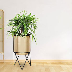 Producto Más Vendido, Soporte para Macetas de Hierro con Diseño Martillado, Acabado Dorado, Tamaño Personalizado, Decoración para el Hogar, Decoración para Bodas - Product Image 4