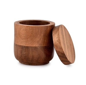 Recipiente de Madera Artesanal Vintage de Excelente Calidad con Acabado Natural para Almacenamiento de Especias, Gran Capacidad, para Uso Diario en la Cocina - Product Image 6