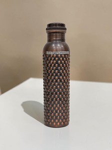 Embossed <b>Copper</b> <b>Drinking</b> <b>Bottle</b> from Indian exports international. ( CERTIFIED PURE <b>COPPER</b> ) - Product Image 1