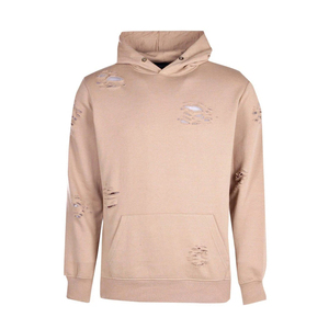Sudadera con capucha desgastada al por mayor, personalizada, oversize, lavada, con parches, estilo streetwear, de algodón grueso y forro polar, fabricante - Product Image 2