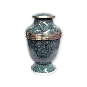 Premium Metallic <b>Bronze</b> Cremation Urn with Smooth Polished Finish Gold Tone Accents and Timeless Memorial Design - Product Image 6