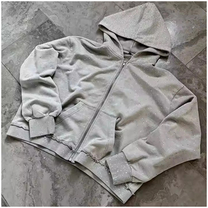 เสื้อฮู้ดดี้ทรงโอเวอร์ไซส์ผ้าคอตตอนฟลีซหนานุ่มสไตล์วินเทจทำสีแบบแอซิดวอช  งานสตรีทแวร์ รับผลิตตามแบบ (OEM) พร้อมสกรีนลายตามสั่ง สำหรับผู้ชายและผู้หญิง - Product Image 2