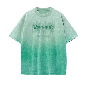 เสื้อยืดเจอร์ซีย์ผ้าฝ้ายแท้ 100% สไตล์โรแมนติก ทรงโอเวอร์ไซส์ แขนสั้น คอกลม ลำลอง ระบายอากาศได้ดี พิมพ์ลายด้านหน้า - Product Image 1