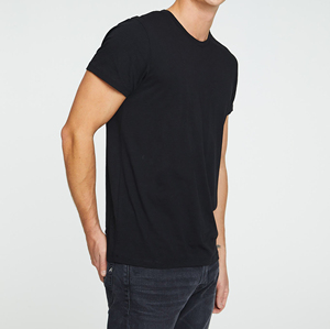 Camiseta de Manga Corta con Cuello Redondo, 100% Algodón, Estilo Urbano, Corte Holgado, Transpirable, Tejido de Punto, OEM, Nuevas Llegadas, Camiseta de Algodón Suave - Product Image 3