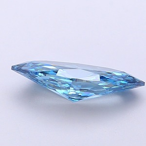 Diamant de laboratoire Marquise bleu vif fantaisie de 1,53 carat, certifié IGI, qualité VVS1, polissage excellent, pierre précieuse synthétique CVD pour bague de fiançailles - Product Image 2