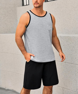 Camisetas Deportivas Transpirables de Secado Rápido para Hombre, Camiseta sin Mangas para Gimnasio, Camiseta Deportiva Informal Básica de Verano - Product Image 2