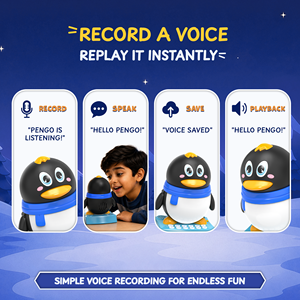 Pengo le pingouin dansant et jouet musical pour enfants - Contes, apprentissage et rimes - Haut-parleur BT rechargeable, enregistrement et lecture - Product Image 6