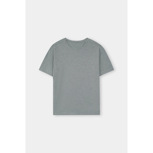 Camiseta Formal de Hombre, 100% Algodón, Cuello Alto, Manga Corta, con Serigrafía - Product Image 1